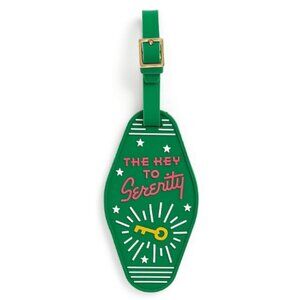 The Key To Serenity Silicone Luggage Tag, NWT